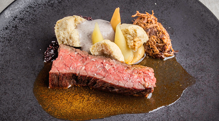 vide Black Angus Flank Steak with Parsnip | fusionchef by Julabo