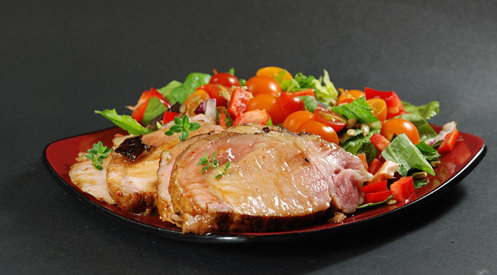 Glasiertes Sous Vide Schweinefilet