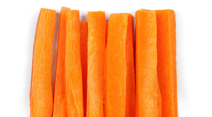 Carrot spears sous vide