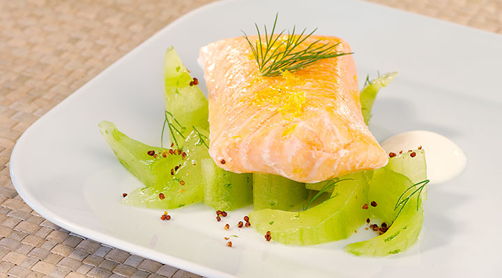 Sous Vide Lachs mit Dill