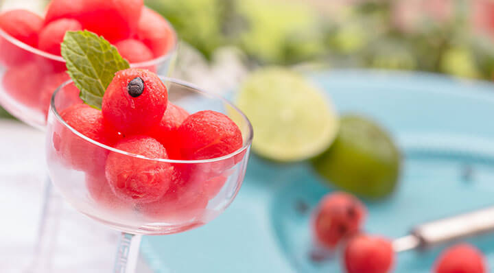 Sous Vide Wassermelonenkugeln in SherryMelonenkugeln Sherry Rezept Miessmer Fotolia 66838054