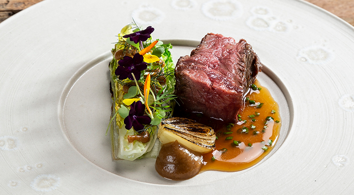 Onglet de bœuf souabe avec laitue Sous Vide | fusionchef by