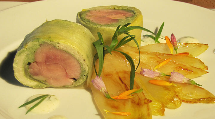 Wachtelbrust Roulade Sous Vide